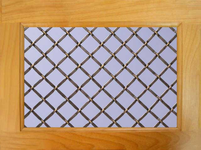 furniture cabinets decorative crimped flat wire screen mesh