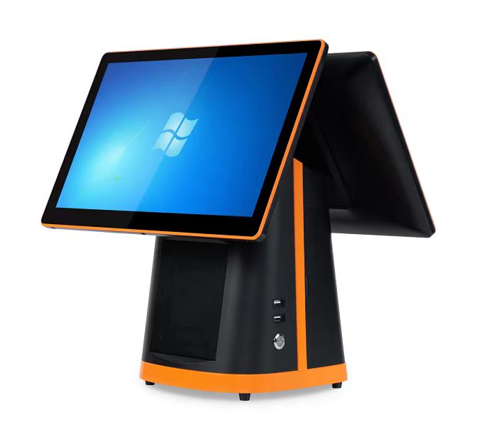 15.6'' Touch Screen Cash Register with Win 10/Android OS and Full HD 1080P Main Display
