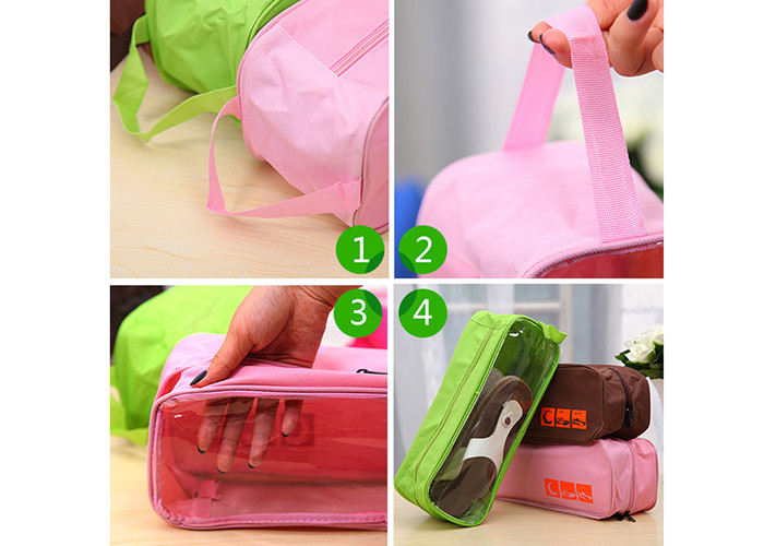 Travel storage bag sunroof visible shoes storage bag waterproof breathable shoes bag