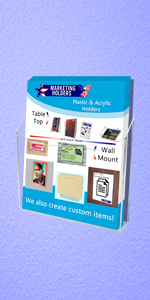 Wall mount brochure or magazine display