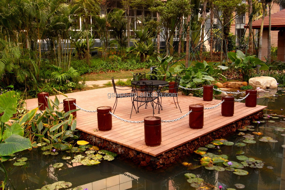 Outdoor Solid 140 X 25mm Wpc Diy Decking Anti Uv Composite Indoor Wpc Wall Panel