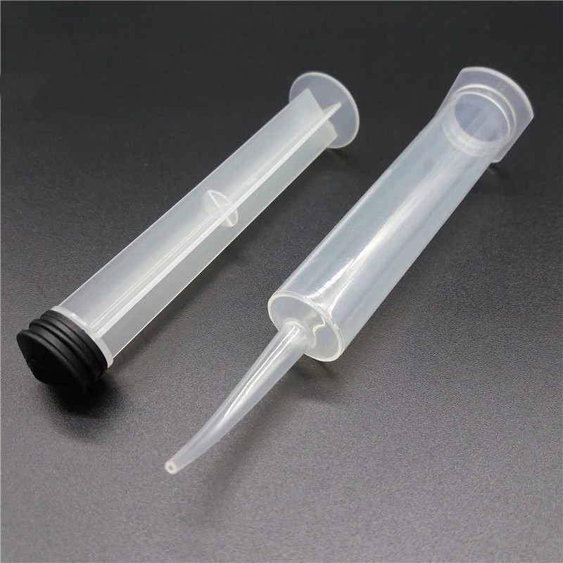 Disposable Plastic Dental Syringe Curved Tip Style For Root Canal / Etchant
