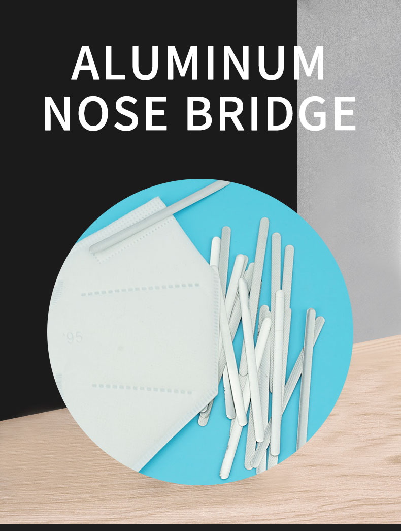 hot sale metal nose bridge bar for face protective factory direct sale custom Aluminum nose bridge