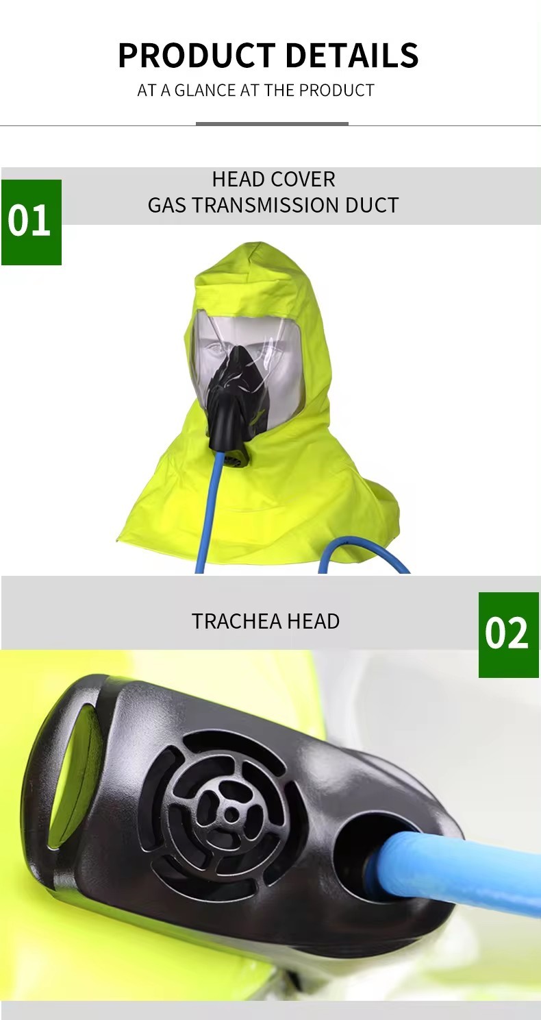 Emergency Escape Breathing Apparatus Fire Escape 3L Steel Cylinder Portable Compressed Air EEBD Fire Fighting Safety
