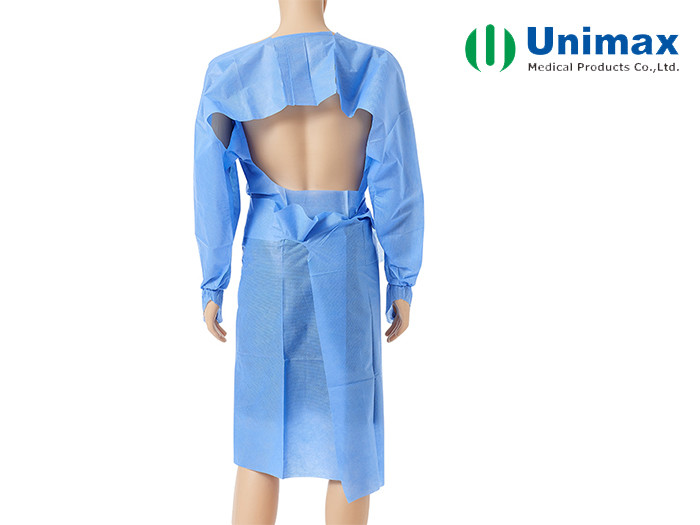CE FDA Surgical Robe SMS Disposable Isolation Gowns With Thumb Hole
