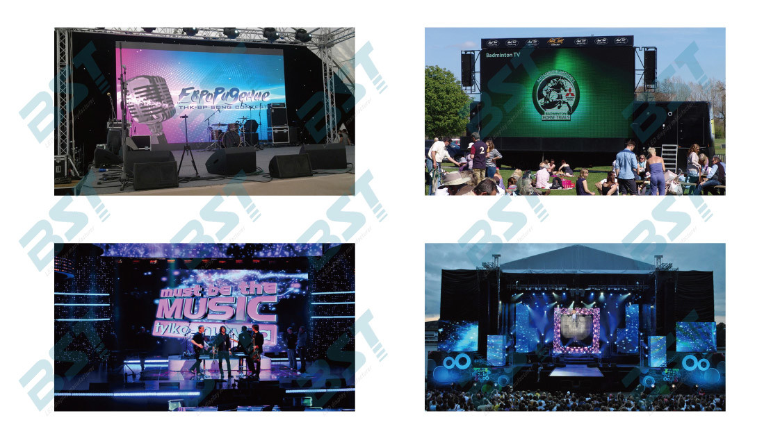 High Definition 3 In 1 SMD Rent Video Wall Displays , Small 6mm Led Screen 1R1G1B