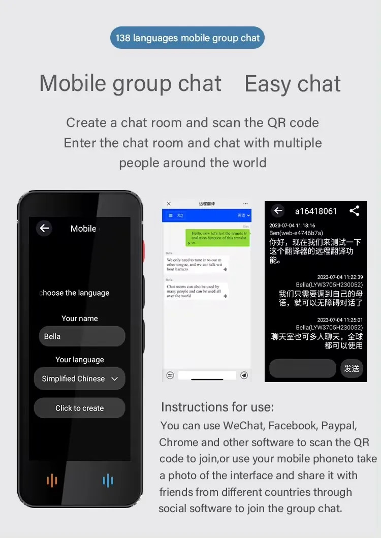 OEM Online Offline Accurate Instant Voice Translator Realtime 138 Language