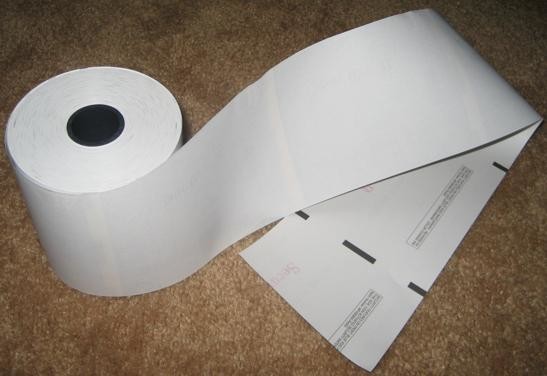 Automatic ATM POS receipt thermal paper roll slitting machine