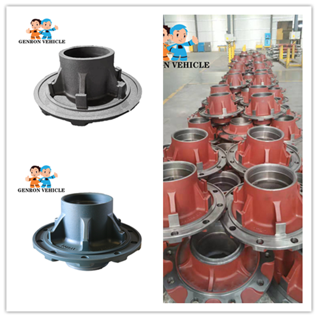 13t China Factory Trailer Axles Spare Parts Hub and Brake Drum for Sale Export to Philippine Malaysia Dubai