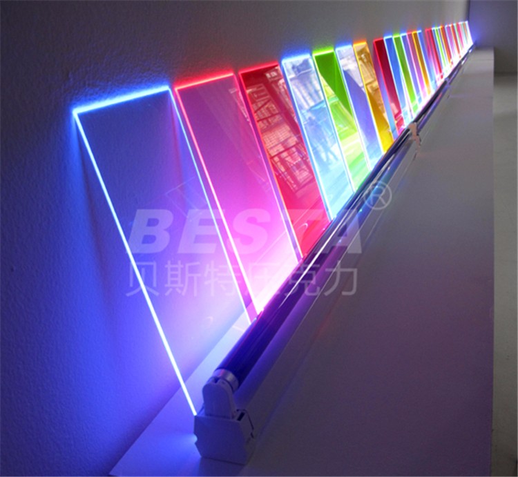 3mm Light Guide Acrylic Sheet Led Edge Lit Acrylic Panel Customizable