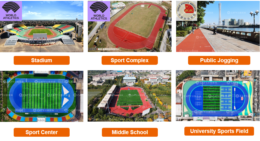 ECO-Friendly Recycled Rubber Athletic Track EPDM Rubber Running Track 400m With Athletic Track Installation
