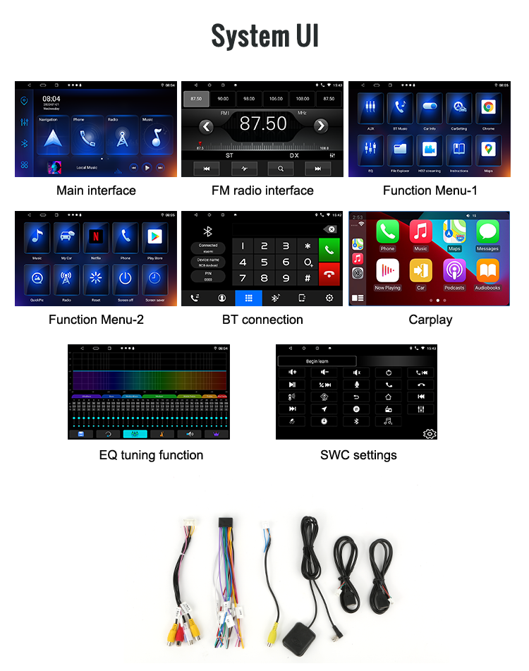 9 Inch Android Car Stereo MP3 Player GPS Navigation Mirror Link FM 2 Din Android Car Radio Car DVD Player