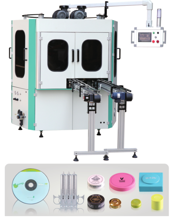 2-Color Fully Automatic UV Screen Printing Machine for bottle caps