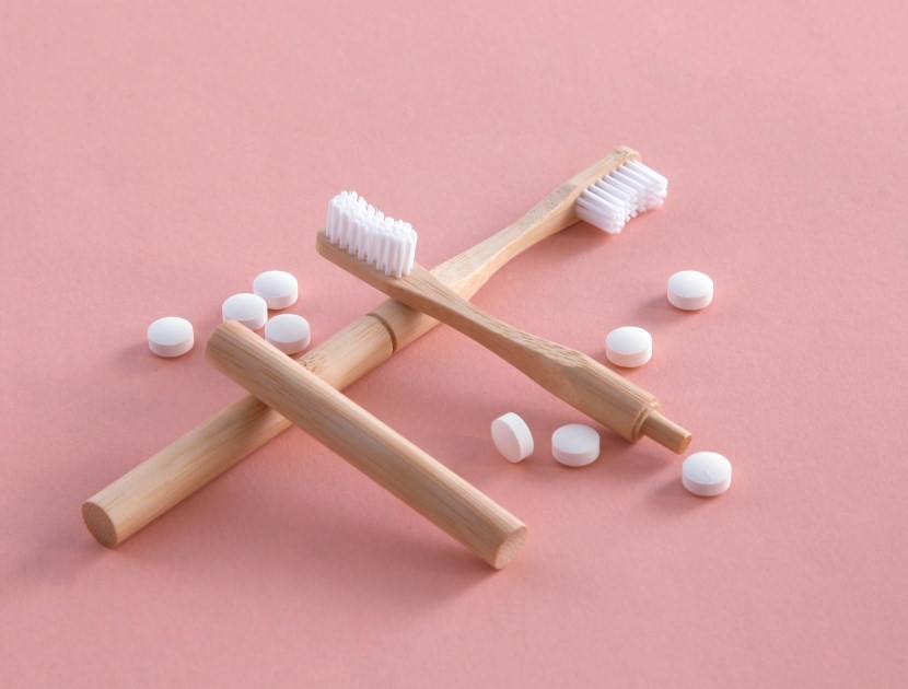 Strawberry Flavour NHAp Toothpaste Children Use Organic Toothpaste Tablets