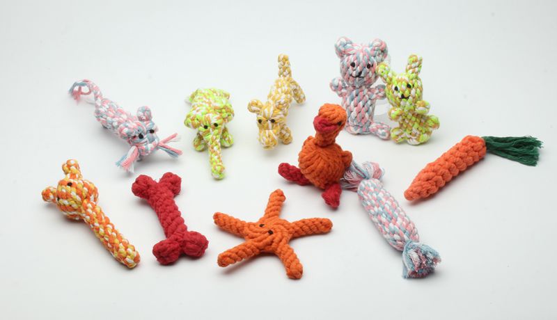 Lovely rope animal dog toy cute Rabbit Shape environmental friendly