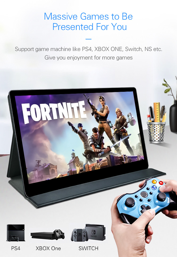 Response Time 12ms Narrow Border 16:9 Portable Video Game Monitor