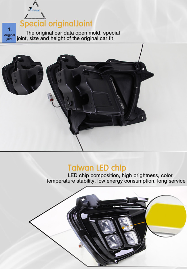 For Kia Sorento 2015 2016 Auto Drl 12v Aftermarket Led Daytime Running Lights