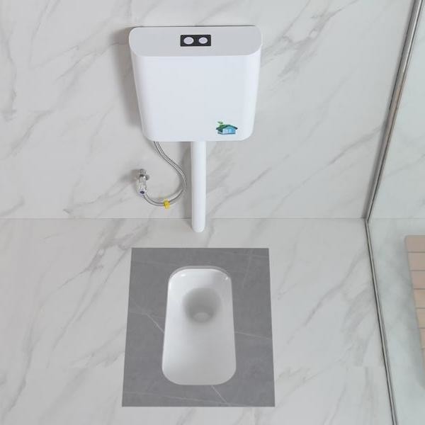 Modern Sintered Stone Squatting WC Pan Easy To Clean Durable Sanitary