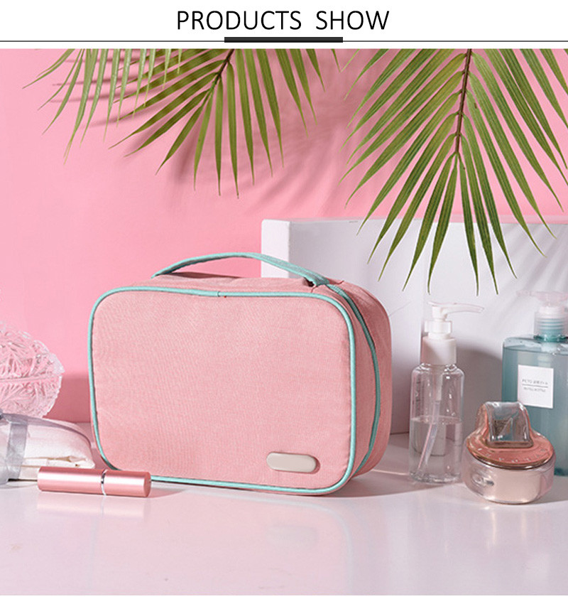 Logo Red Eco Friednly Ladies Toiletry Bag Protable Travel Wash Bag For Women