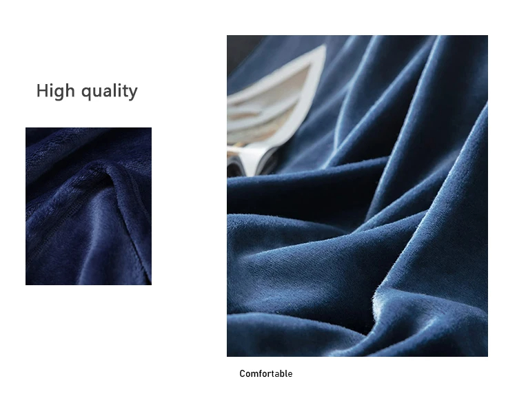 Super Soft Microfiber Flannel Blanket with European and American Style Construction