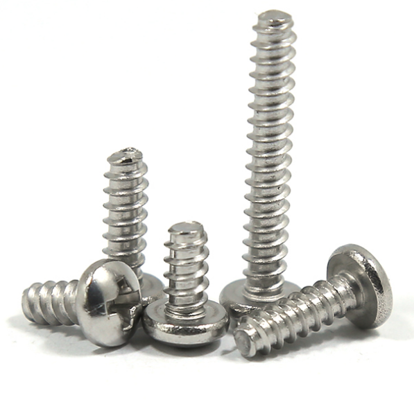 M2.5 Stainless Steel 304 Pan Head Self-Tapping Screw Din7981 for Sheet Metal- 6 8 10 12 Sizes