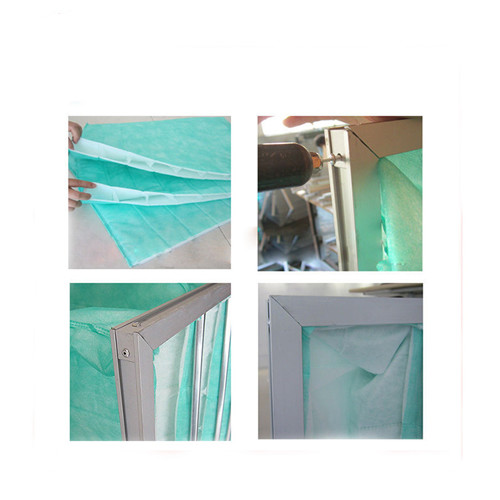 Clamp Bag High Efficiency Filter Leakproof Non Woven Fabric Filter Media