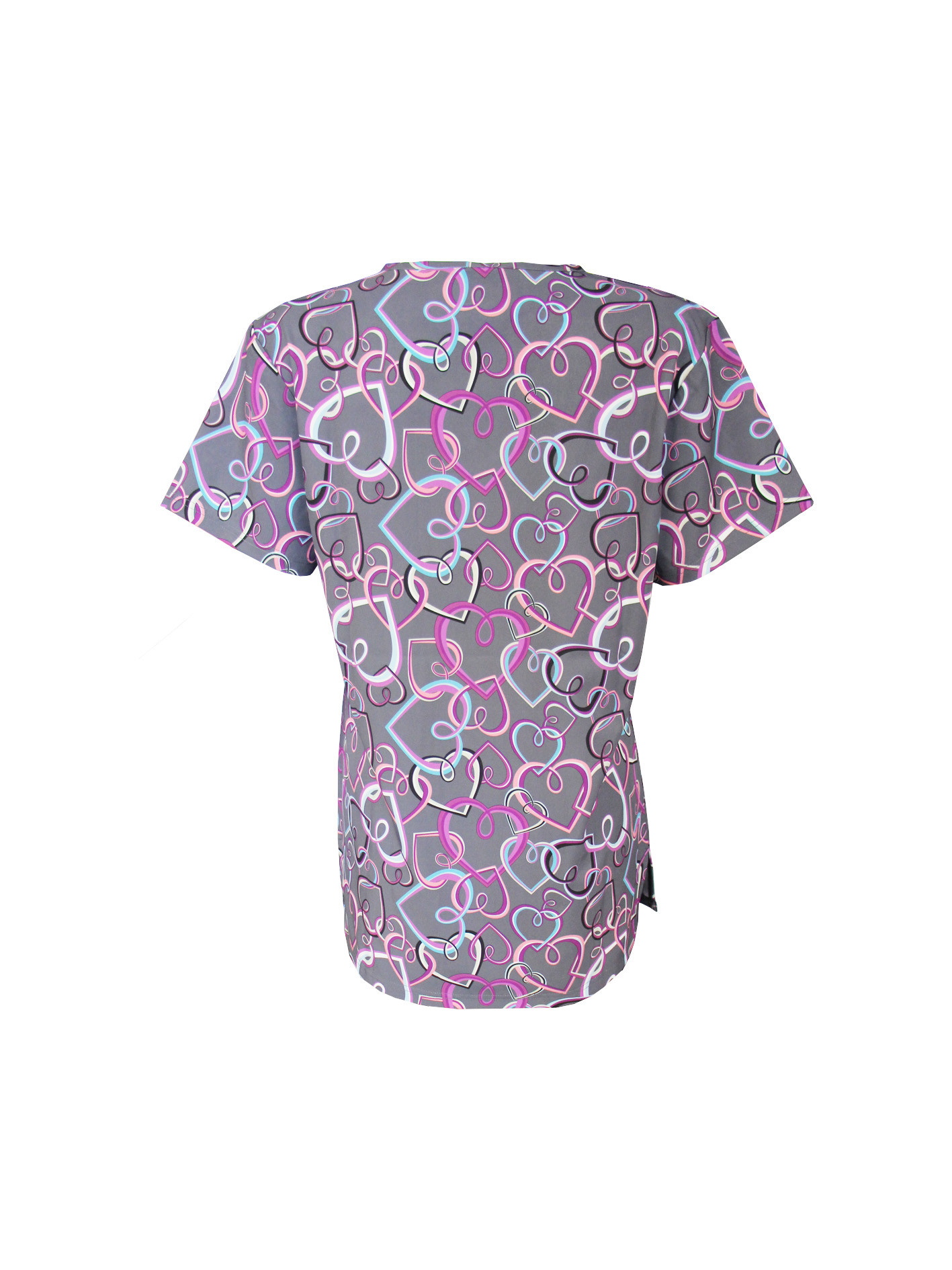 S-4XL Women Nursing Scrub Tops V Collar Neck Four Way Stretch
