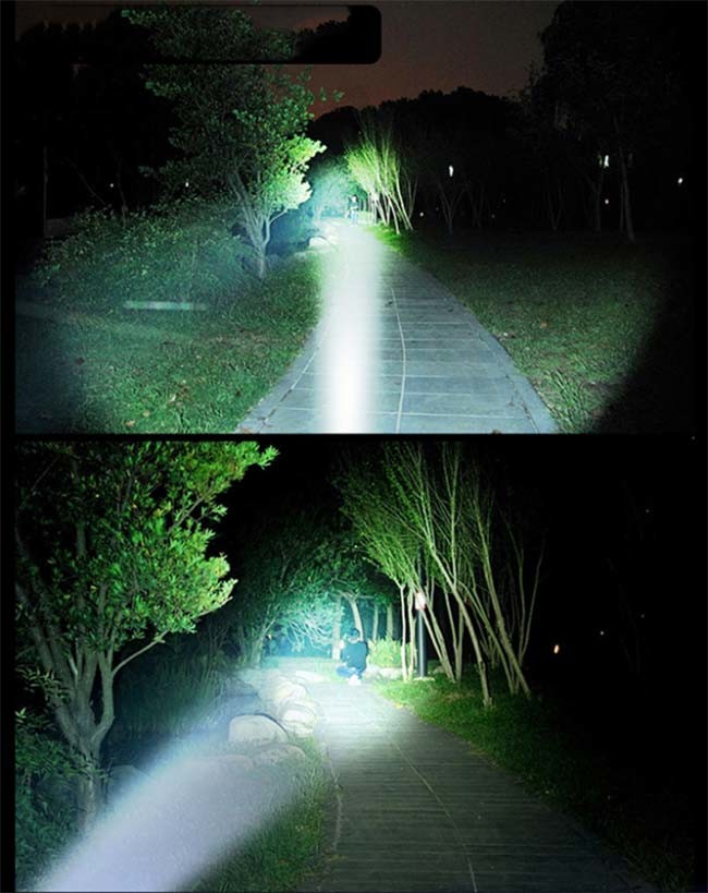450Lm Colorful Rechargeable LED Flashlight 18650 Rechargeable Battery