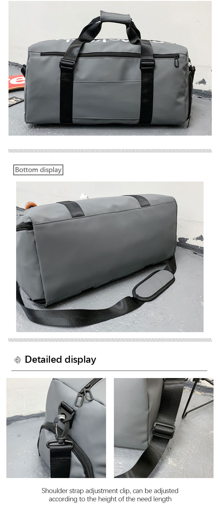 Sympathybag Customized Logo Sports Fitness Gym Bag Outdoor Travel Tote Bag