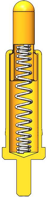 Stainless Steel / Brass Spring Loaded Header Pins DIP Spring Loaded PCB Test Pins With Gold Plating