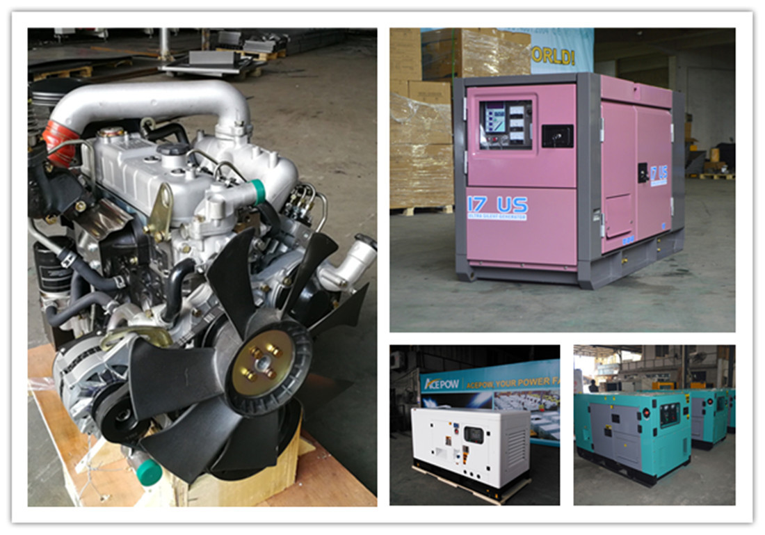 Steel 30KVA 380V Portable Silent Diesel Generator , Silent Generator For Home Use