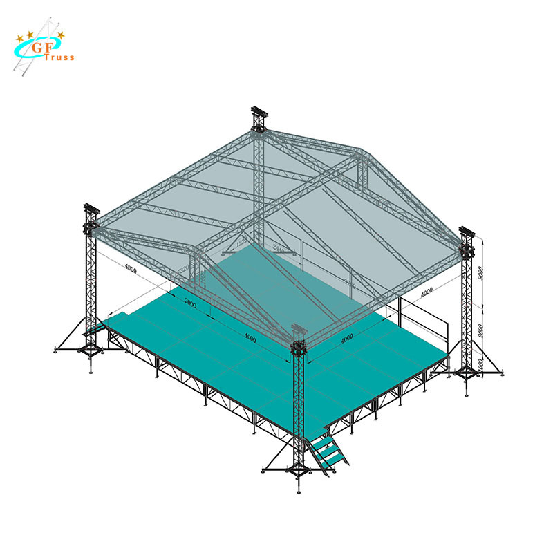 Spigot Truss System Aluminum Lighting Aluminum Stage Truss For Concert