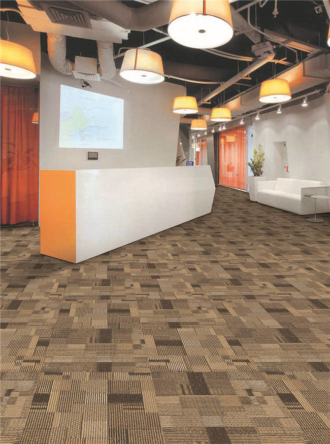 100% Nylon Residential Modular Carpet 50 Cm X 50cm Size With PVC Backing