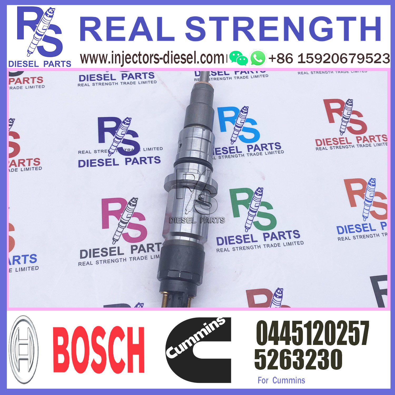 Cummins Machinery Engines Parts ISB ISC ISL Injector 5263230 4994928 045120257 Fuel Injector 5263230 4994928 0445120257