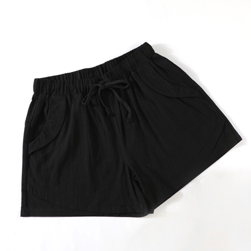 Oem Factory Manufacturer Custom Logo shorts spring new style high waist lace-up elastic sports pants