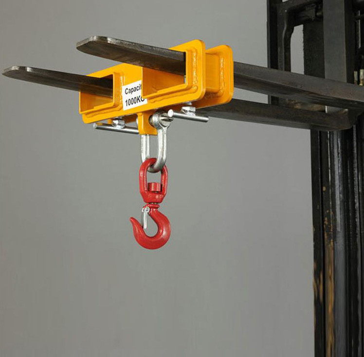 Forklift Lifting Jib Attachment Forklift Telescoping Jib Boom Crane 4000 Lb. Capacity