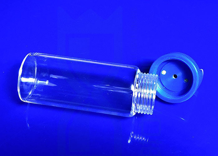 Fire Polished Heating Clear Quartz Tube With Ptfe Screw Lid Female Thread
