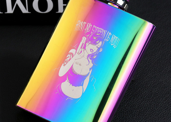Seven Color Stainless Steel Household Items Portable Outdoor Hip Flask