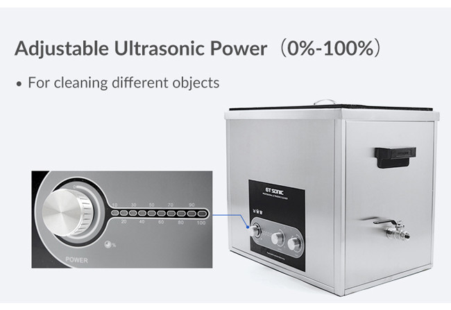 Large Capacity 36L commercial ultrasonic cleaner Adjustable Power