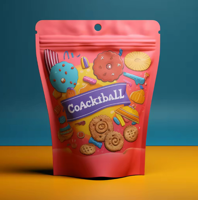 OEM Custom Printed Standing Up Ziplock Pouch Resealable Aluminium Foil Mylar Bag With Zipper For Food Bag