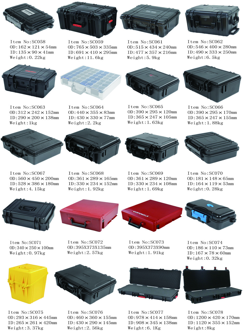 ABS Waterproof Hard Case With Foam For Camera Video Guns
