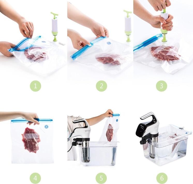 vacuum sealer storage bag Heat seal laminated transparent vacuum plastic food packing bags for sausage, BAGPLASTICS. BAG
