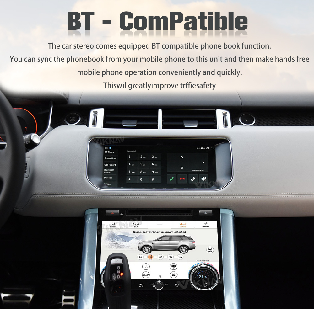 Viknav Car Radio For Land Rover Range Rover Sport L494 (2013-2017) 10.25 Inch Car Radio Multimedia Touch Screen Stereo