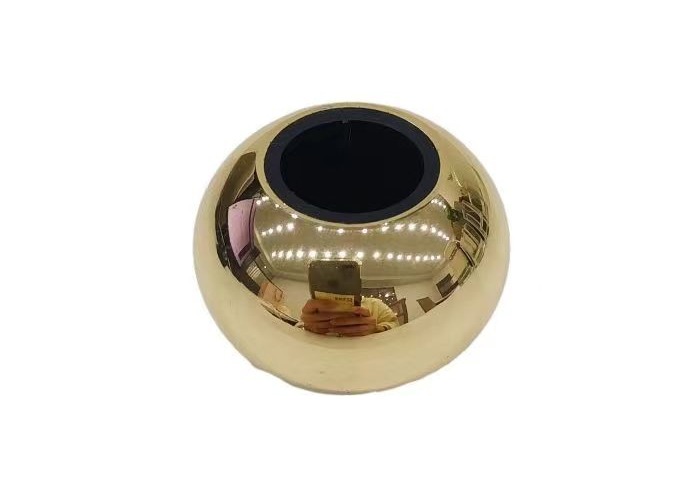 Customized Round Gold Zamak Perfume Lid Simple Style Zinc Alloy Perfume Cap