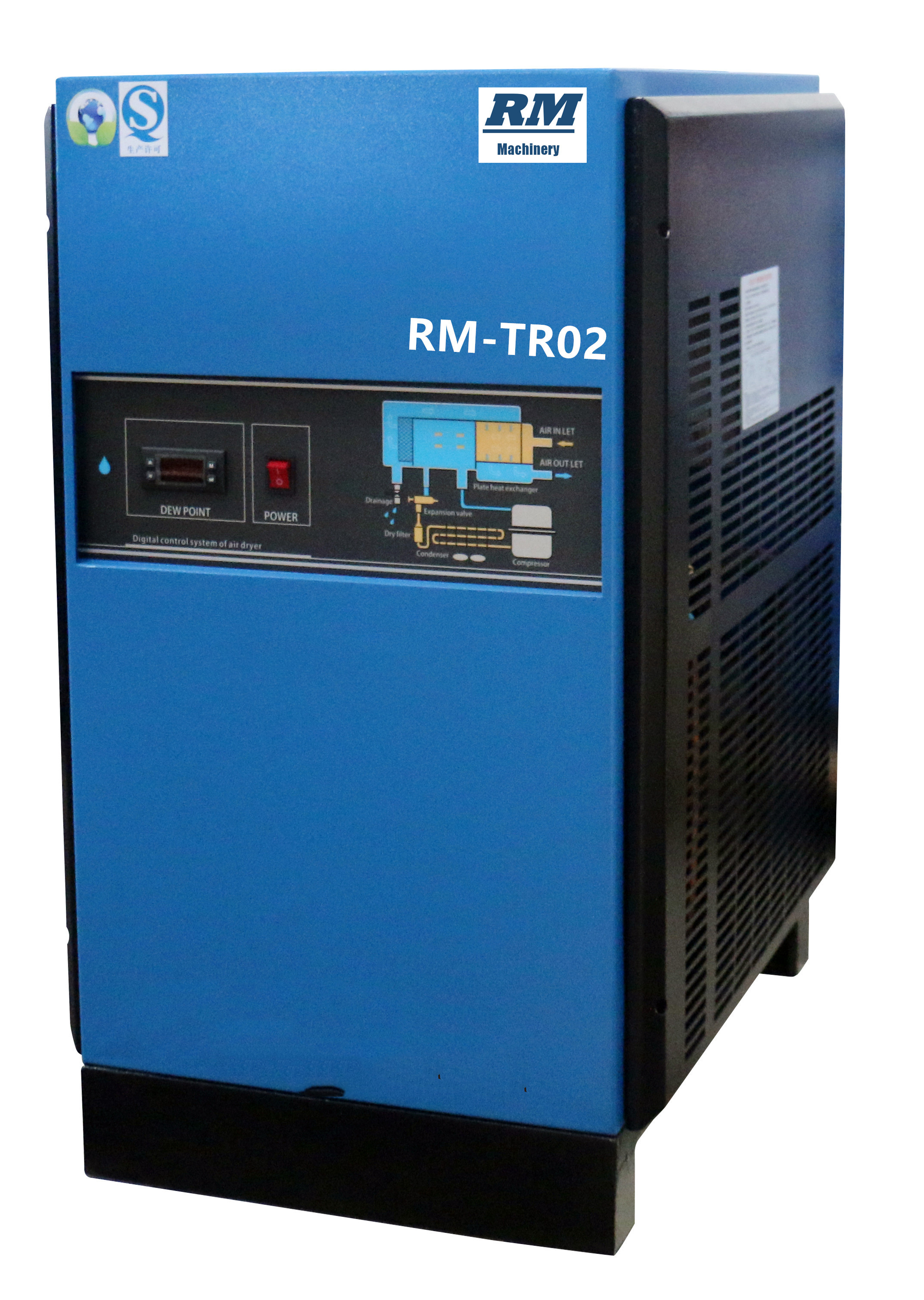 220v industrial air dryer electric refrigerated air compressed dryer for compressor