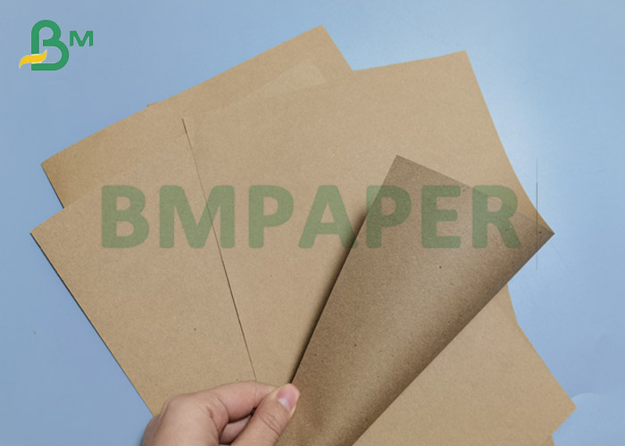 Uncoated 120gsm 200gsm Recyelced Brown Craft Testliner Paper sheets 53 * 90cm