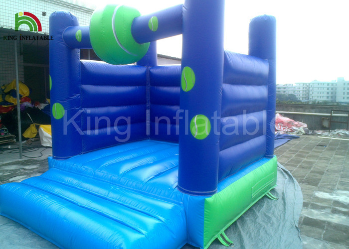 Home / Commercial Blue PVC Bouncy Castles Inflatable , Blow up Jumping Castles for Kids