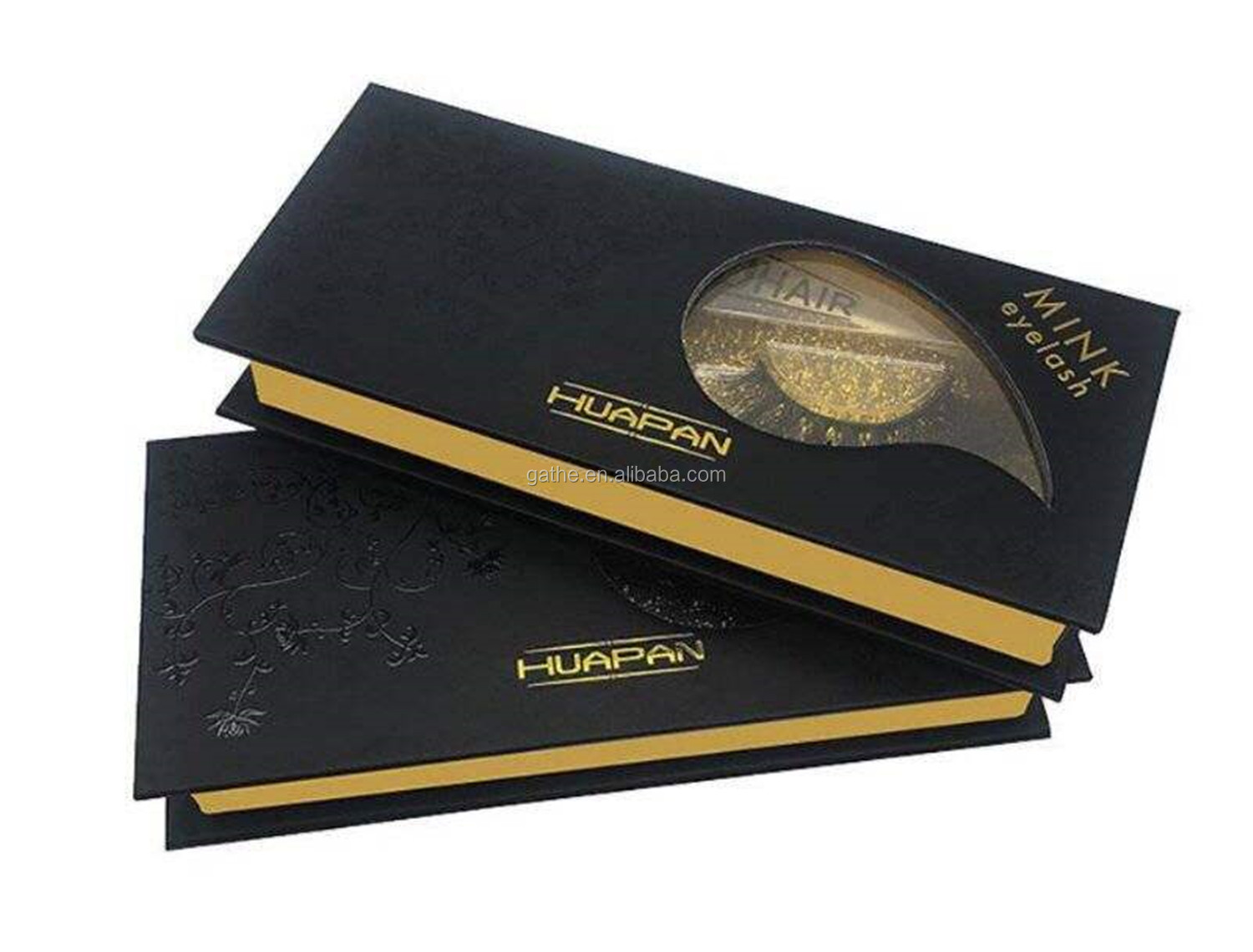 1200gsm Cardboard Eyelashes Cosmetic Box Packaging With Customized Printing Service