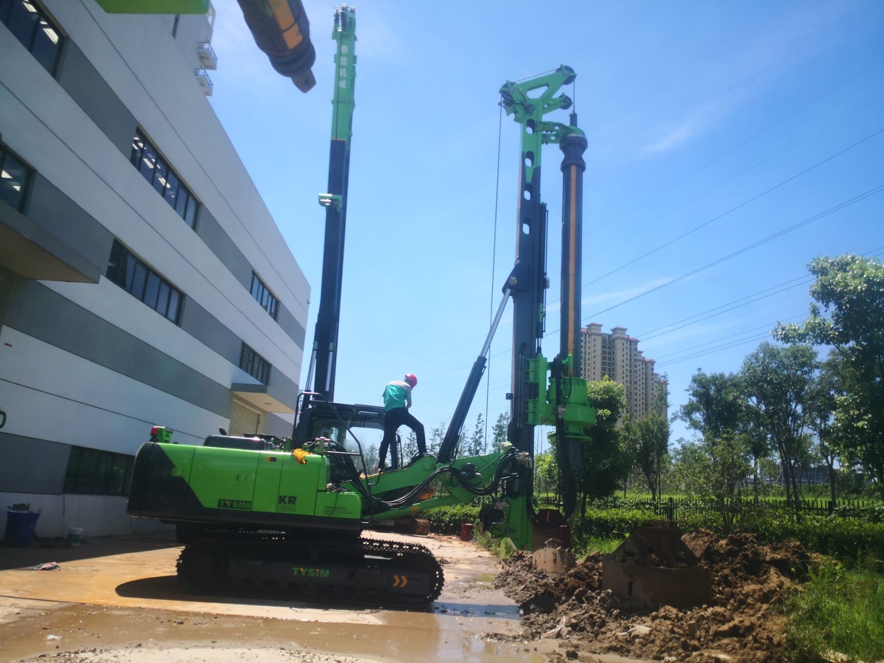 Tysim Kr60A Drilling Rig Small Hydraulic Piling Machine Construction Piling 30 Rpm