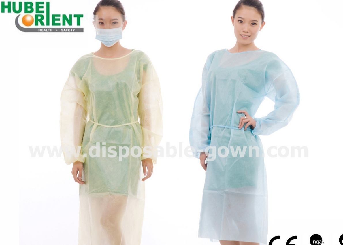 Disposable Surgical PP Isolation Gown Long Sleeve For Hospital